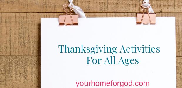Thanksgiving activities for all ages