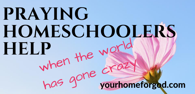 Praying Homeschoolers Help When The World Has Gone Crazy