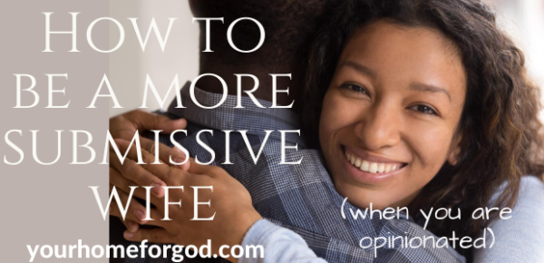 How to Be a Submissive Wife When You Are Opinionated | Goals